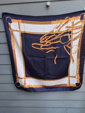 Italian 100% Polyester Equestrian Scarf